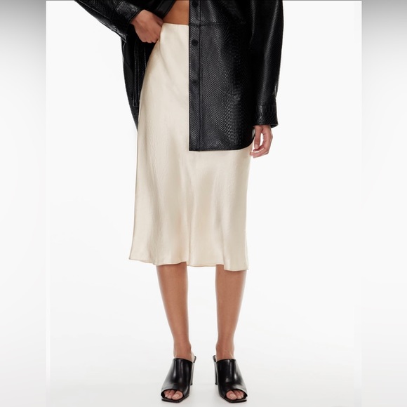 Aritzia Skirts Aritzia Slip Midi Skirt Poshmark